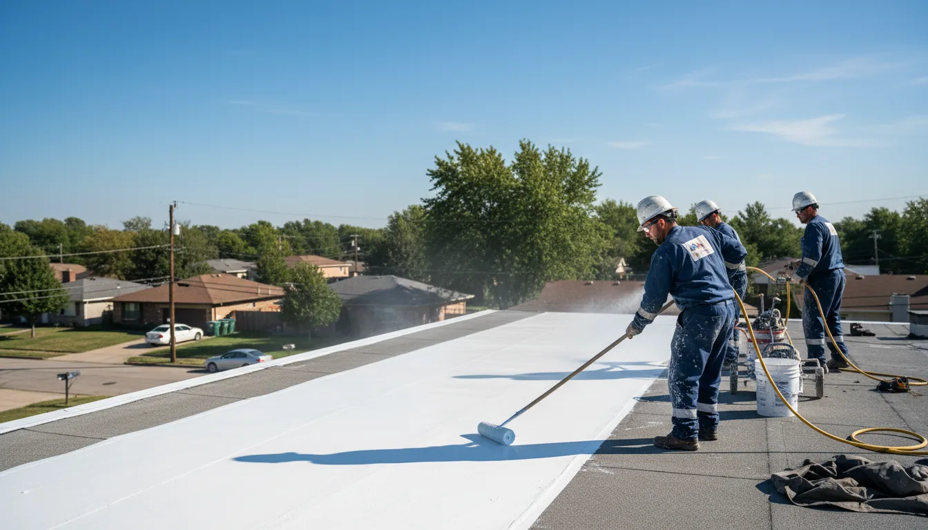 Commercial roof coating in Dorset, VT near me